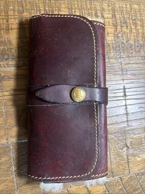 Vintage Holland Sport USA Leather Fly Fishing Pouch